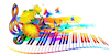 Piano couleurs 100x50
